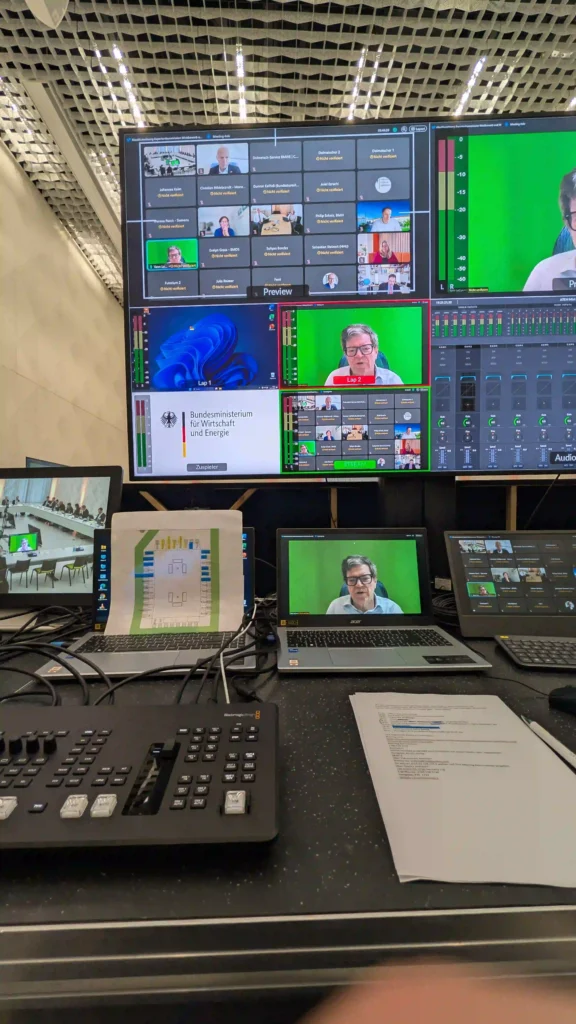 Medienregie und Streaming-Setup