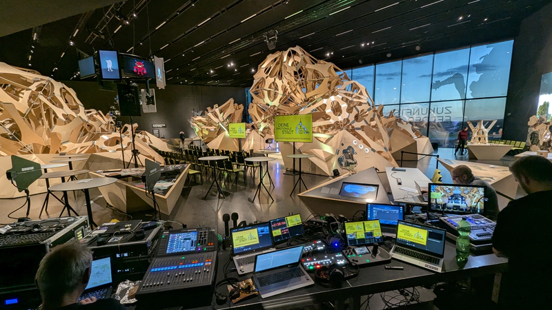 Streaming und Videotechnik für hybride Kongresse