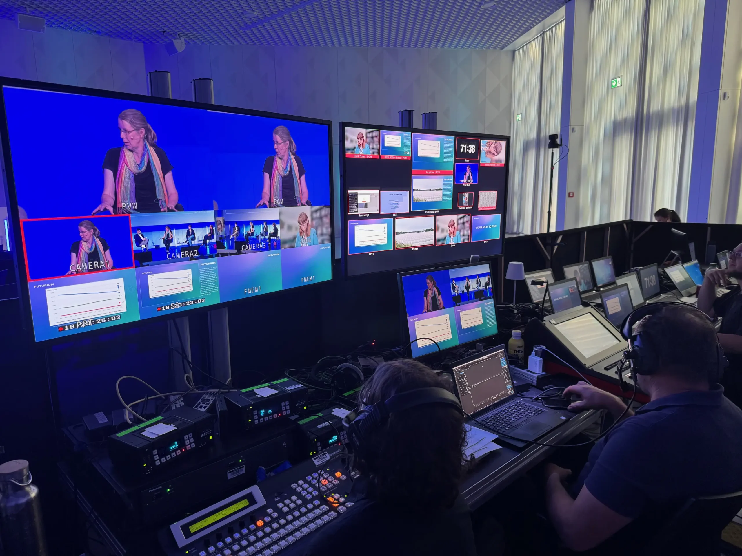 Hybride Kongresse und Streaming – Regie und Multi-Kamera-Setup
