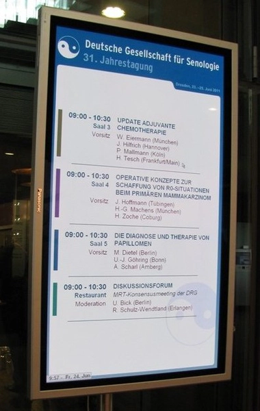 Programmübersicht in iCon – Live-Anzeige des Kongressablaufs, individuell einstellbar